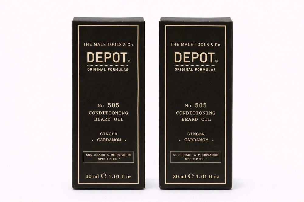 Depot No.505 Conditioning Beard Oil Ginger & Cardamom 1.01oz 30ml Lot of 2